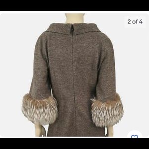 Micheal kors collection 3/4 sleeve dress boat neck